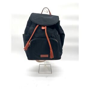 DOONEY & BOURKE Navy Blue Nylon Backpack, Leather Tassels